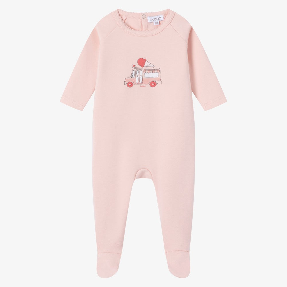 Ice Cream Truck Footie - Pink