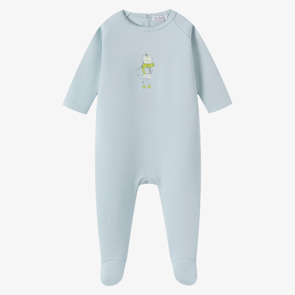 Gift Box Footie - Blue