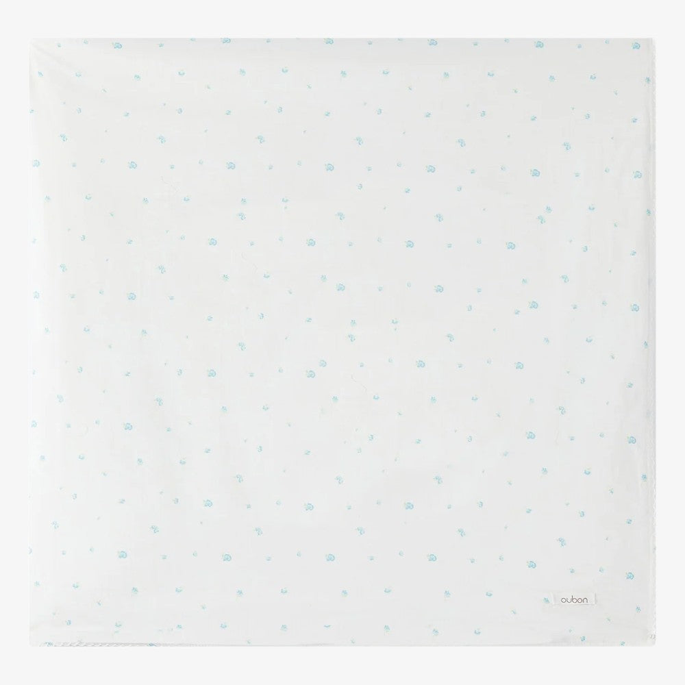 Floral Blanket - Blue