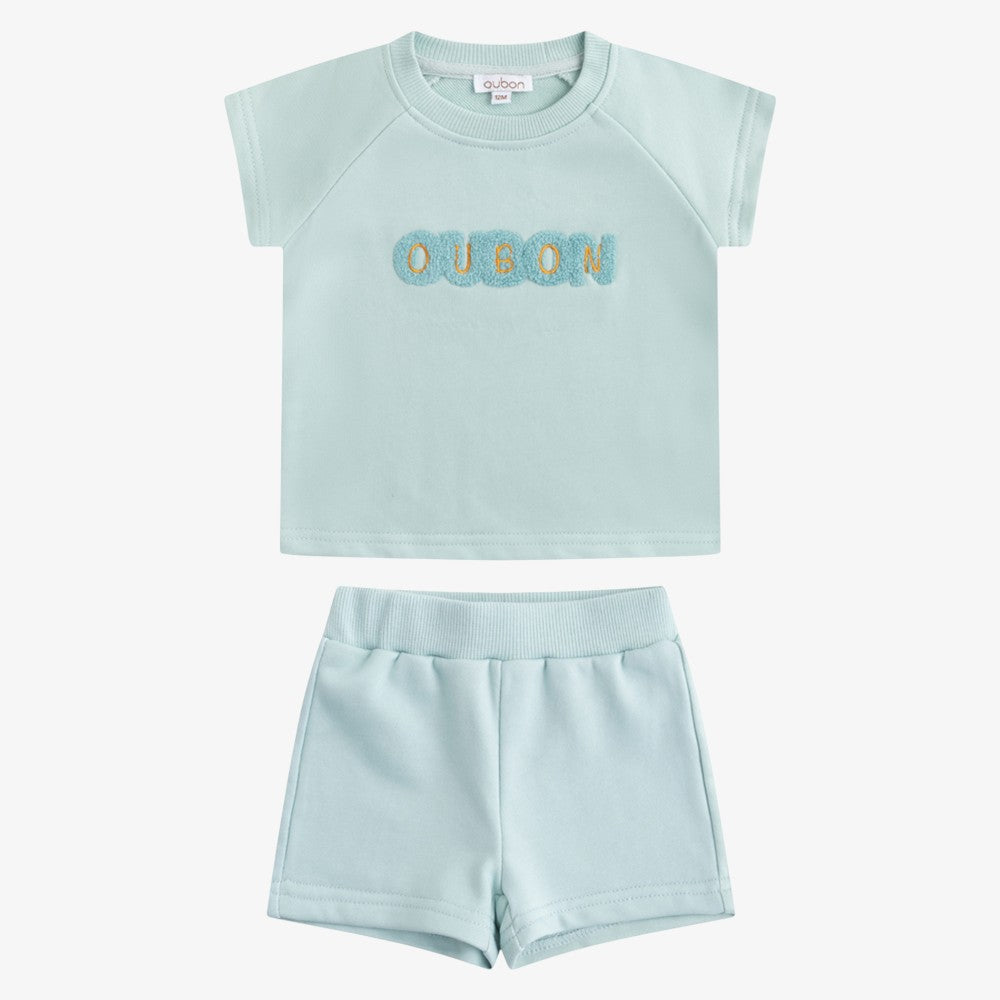 Terry Top And Shorts - Blue