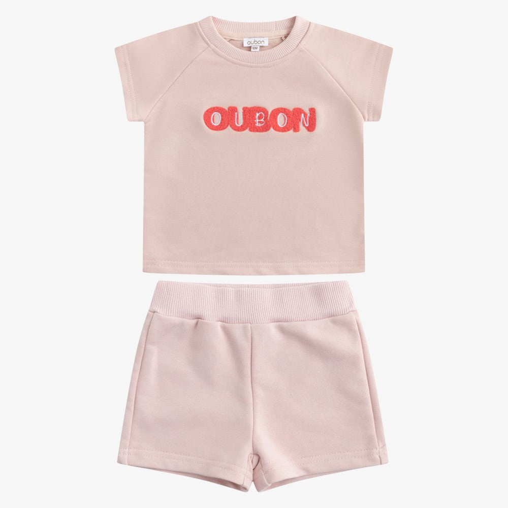 Terry Top And Shorts - Pink
