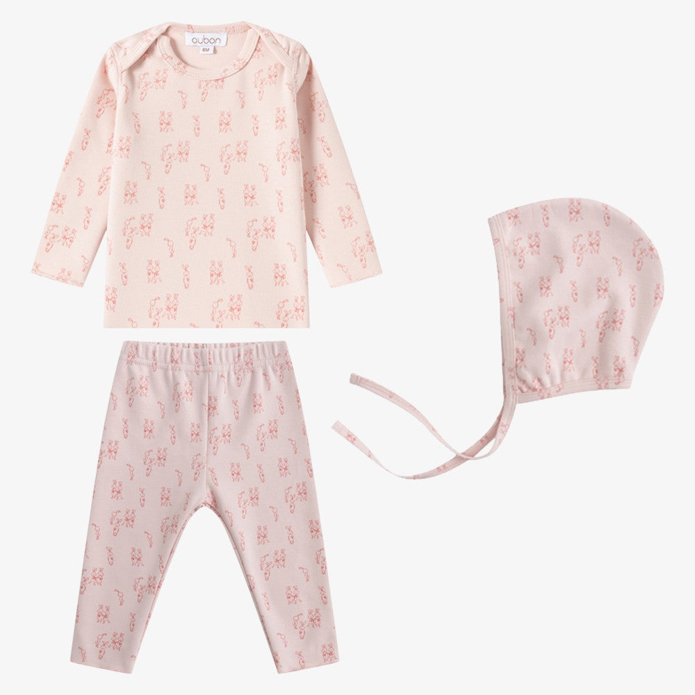Bunny 3 Piece Set - Pink