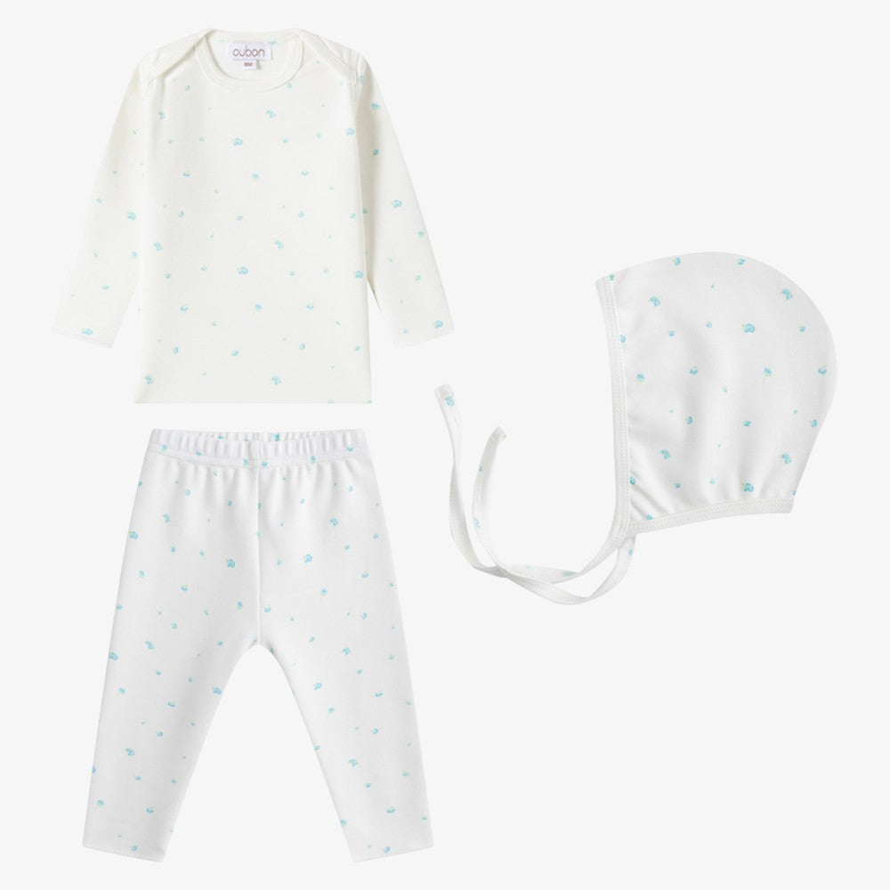 Floral 3 Piece Set - Blue