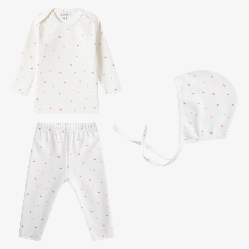 Floral 3 Piece Set - Rose