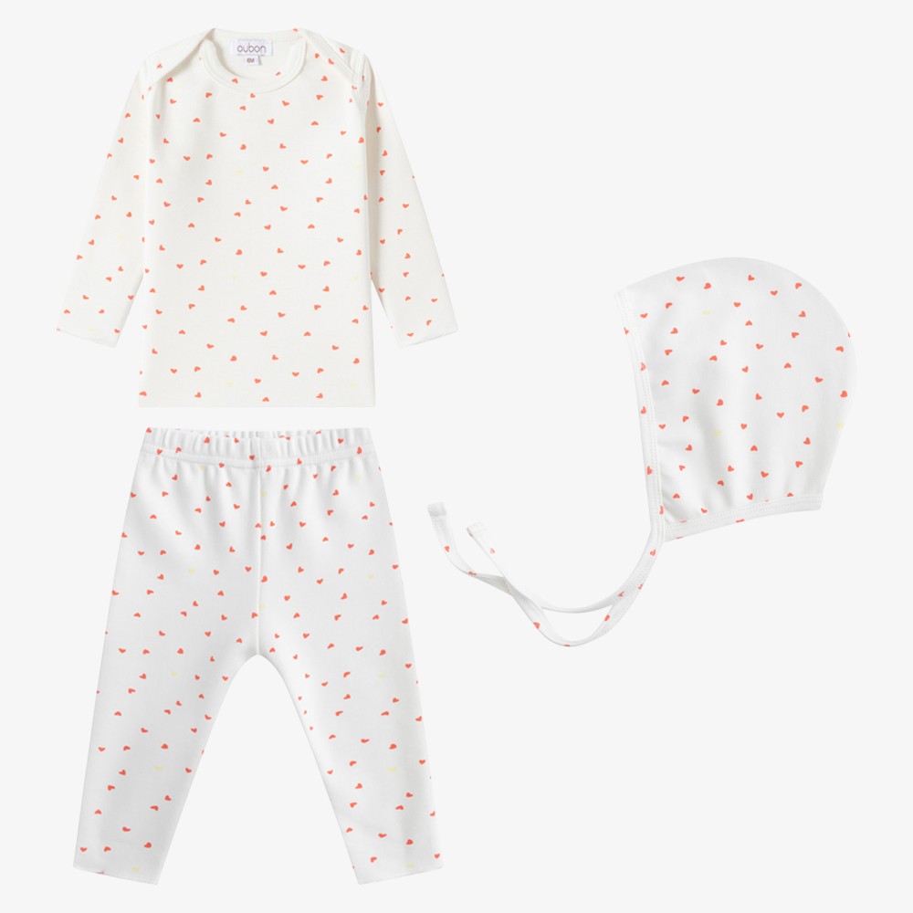 Heart 3 Piece Set - Red