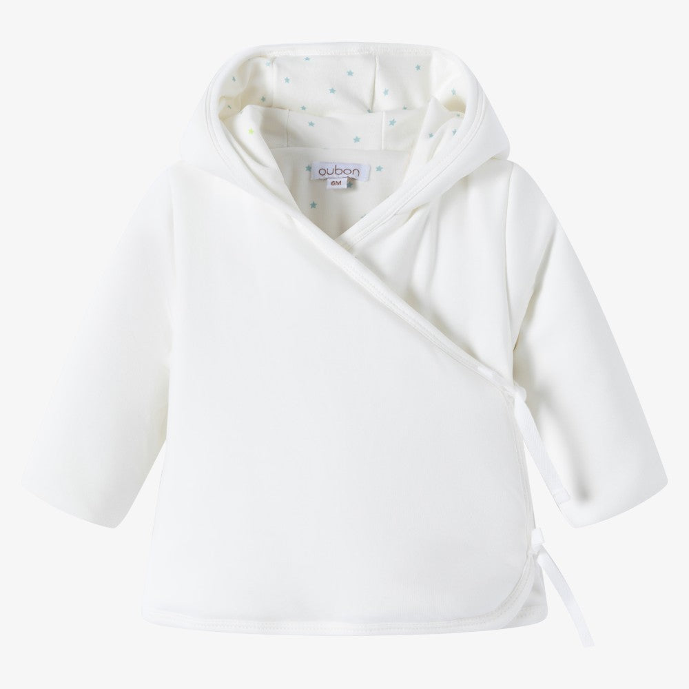 Star Print Jacket - White &amp; Blue