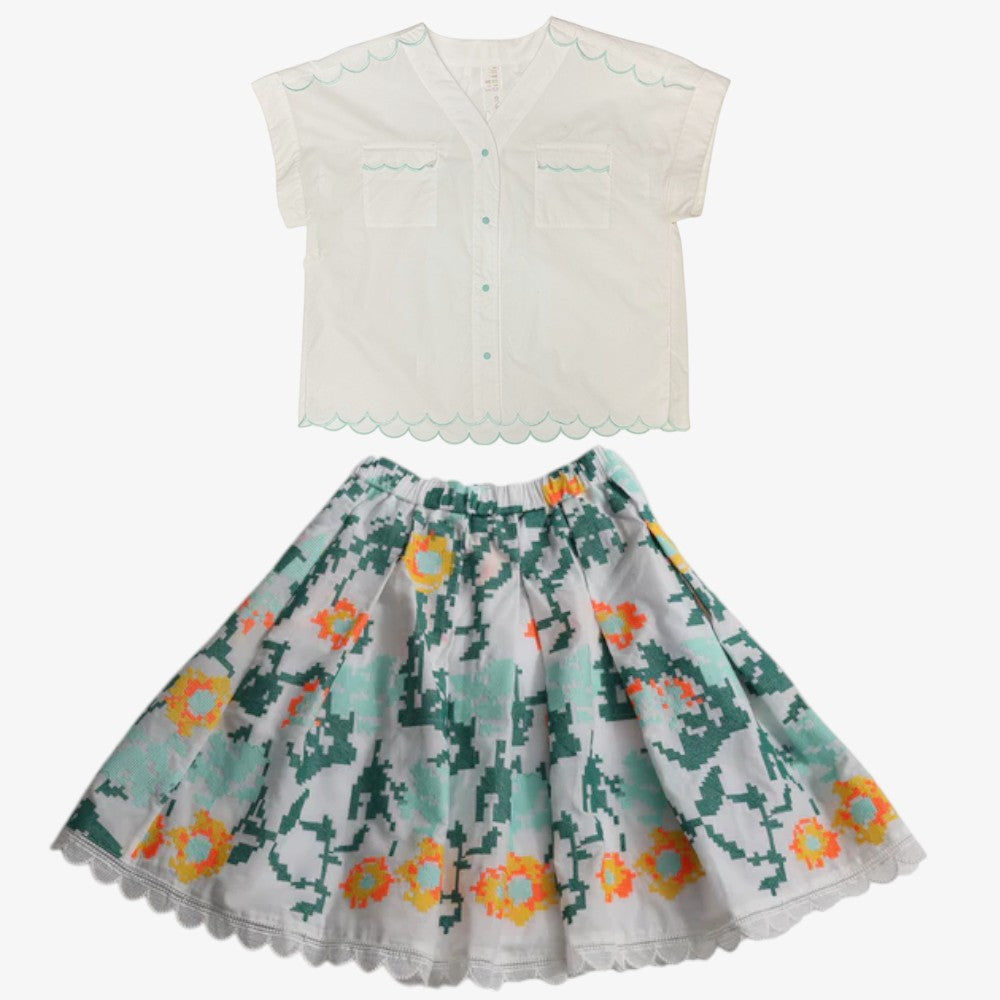 Laurel Blouse And Skirt - Sugar
