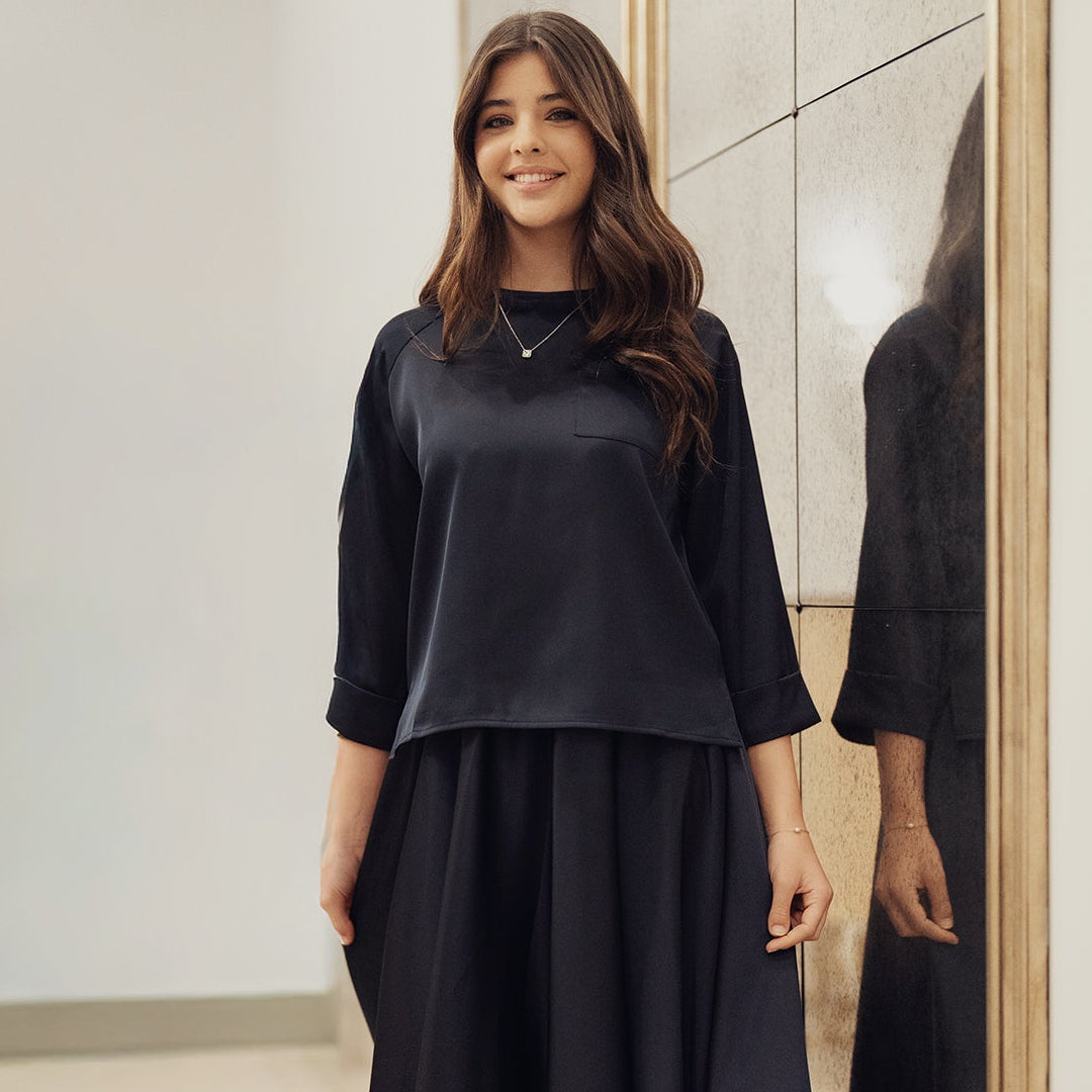 Silky Set - Navy Blue