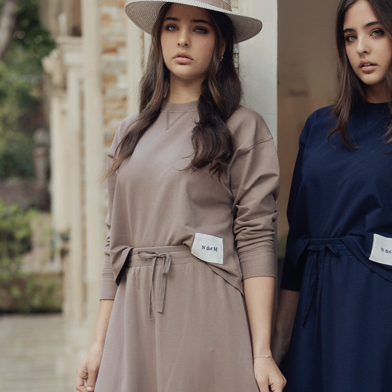 French Terry Set - Taupe