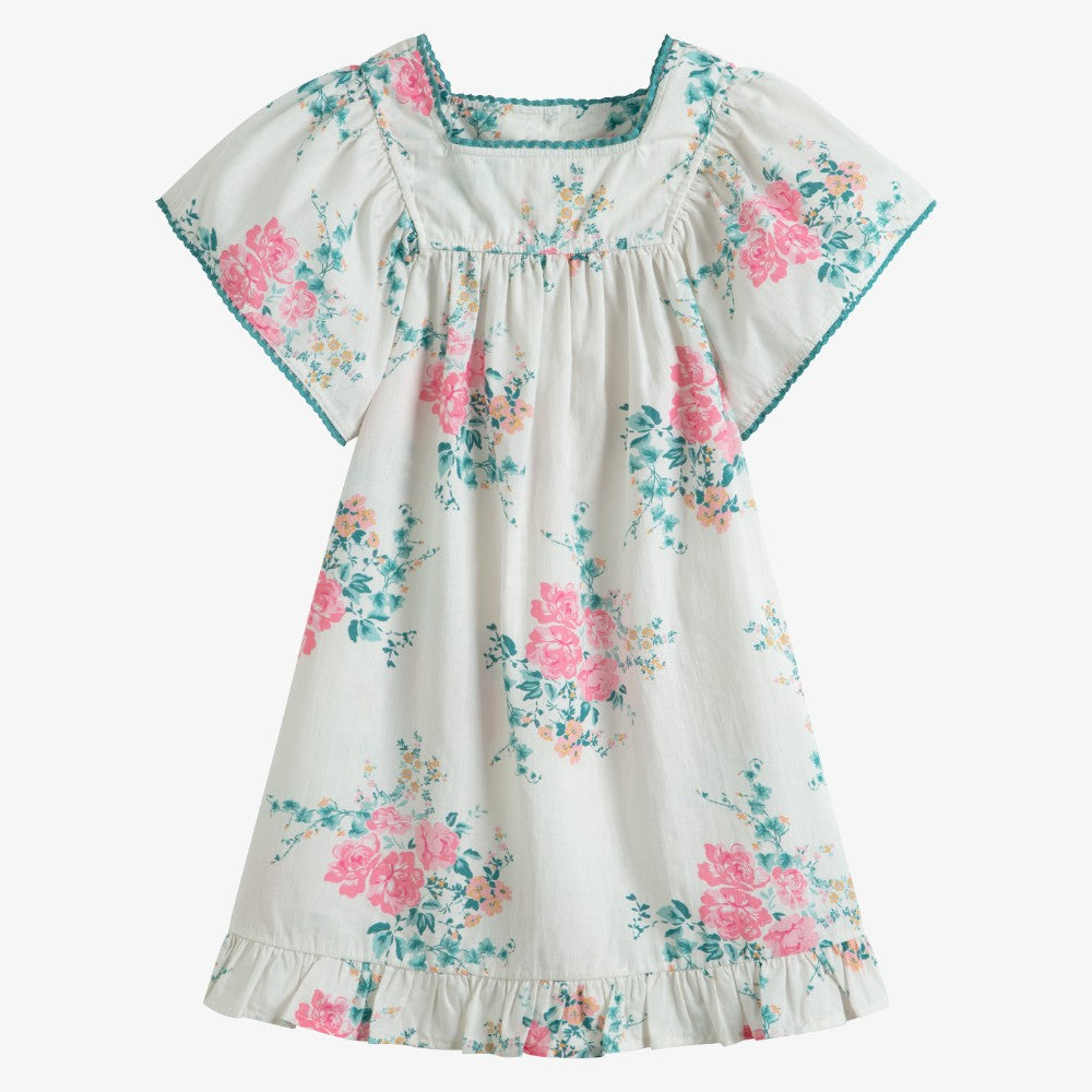 Floral Dress - Pink&ivory