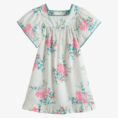 Floral Dress - Pink&amp;ivory
