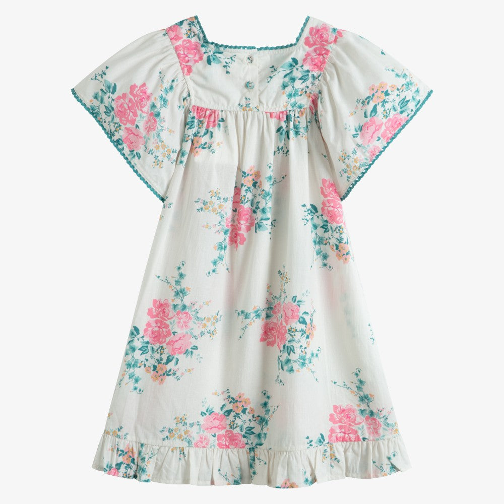 Floral Dress - Pink&amp;ivory