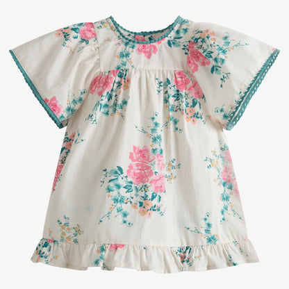 Luna Dress - Pink&amp;ivory