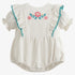 Garden Ruffle Romper - Cream