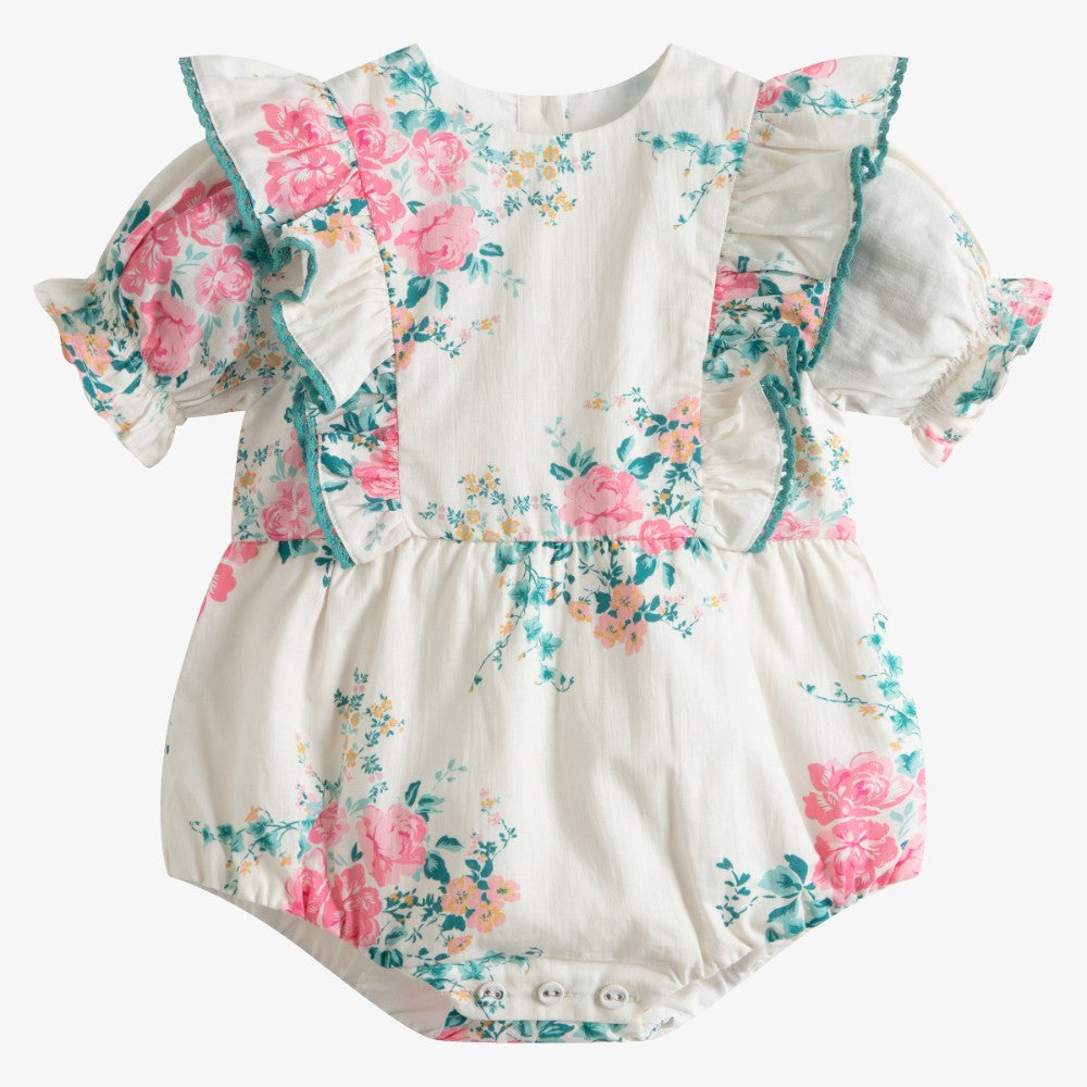 Nina Romper - Pink&ivory