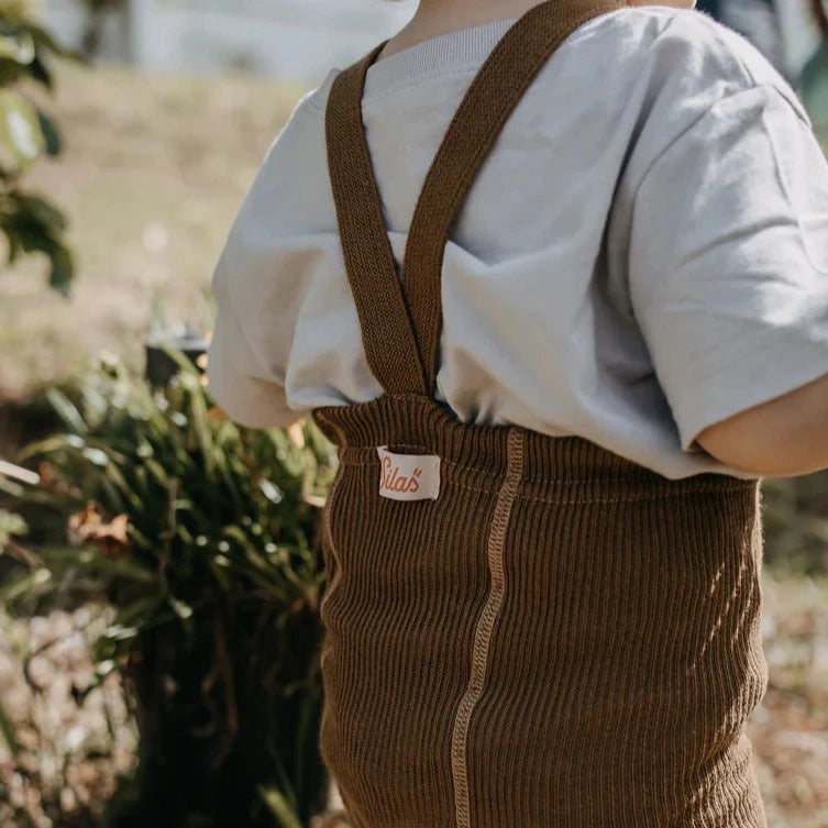 Shorty Cotton Tights - Acorn Brown