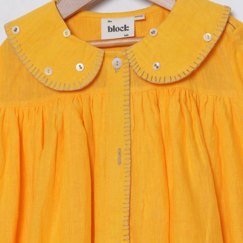 Coral Life Dress - Yellow