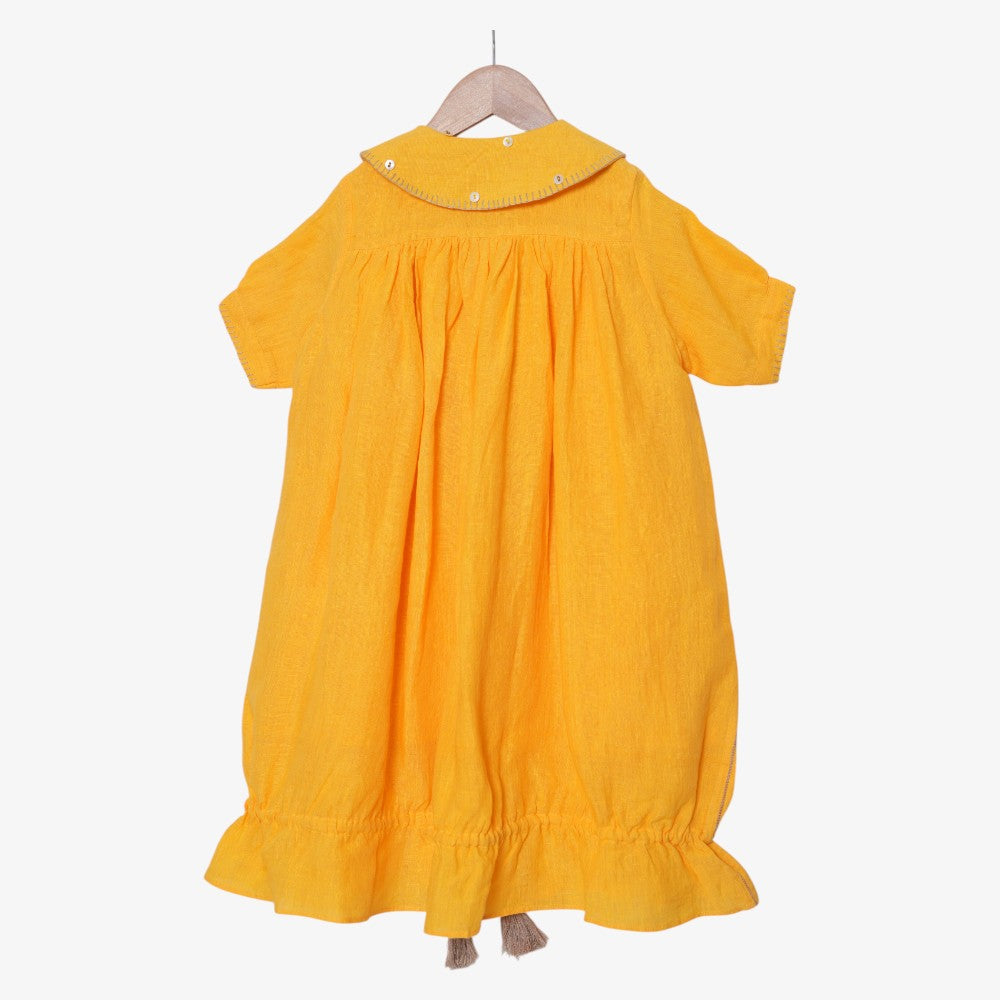 Coral Life Dress - Yellow