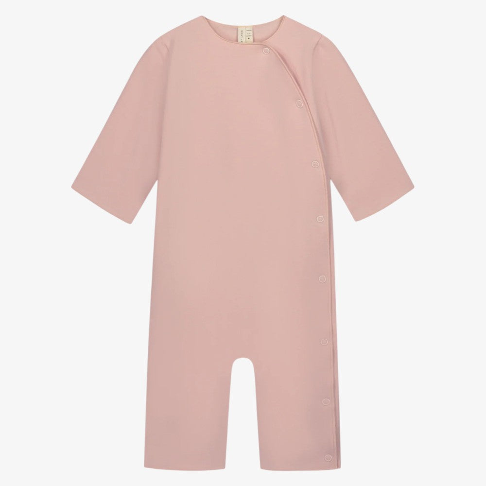 Footie With Snaps - Faded Pink