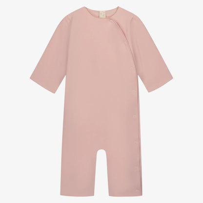 Footie With Snaps - Faded Pink