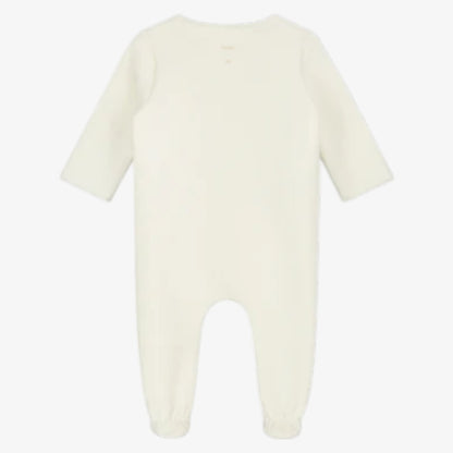 Snap Fit Footie - Cream