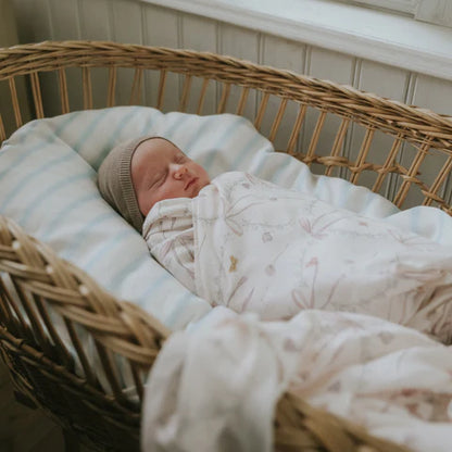 Printed Swaddle - Bows+butterflies