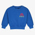 Quilted Embroidered Sweatshirt - Fresh Blue