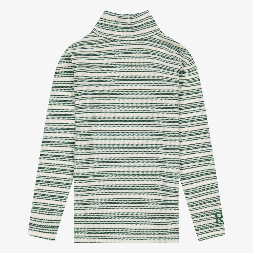 Waffle Turtleneck - Green