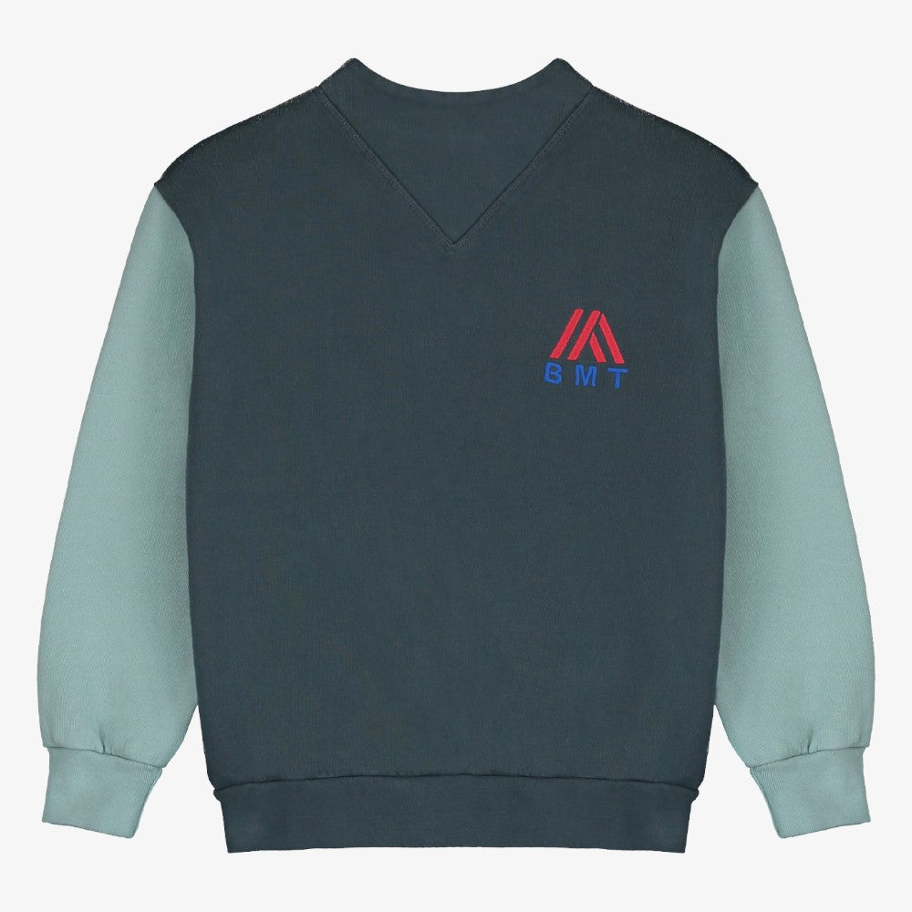 V-Neck Sweatshirt - Navy