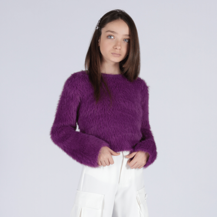 Knit Sweater - Purple