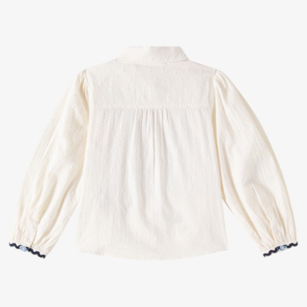 Embroidered Shirt - Soft Ice