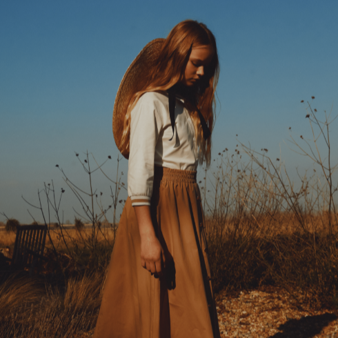 Stripe Crop Blouse - White