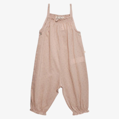 Dot Romper - Milky Cocoa