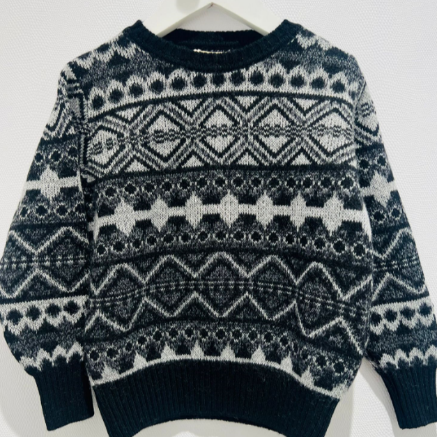 Roses Sweater - Multi Grey