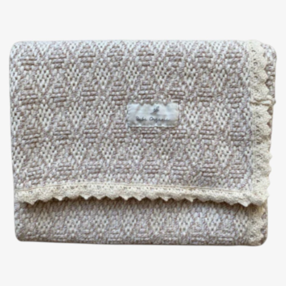 Crochet Blanket - Taupe