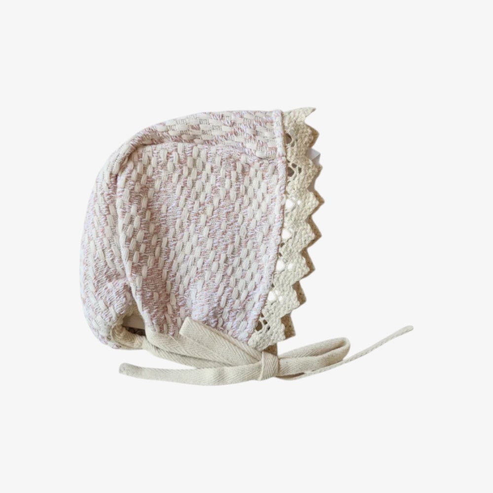 Crochet Bonnet - Faded Rose