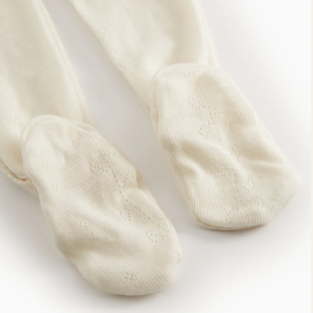 Rubetta Pointelle Footie - Natural