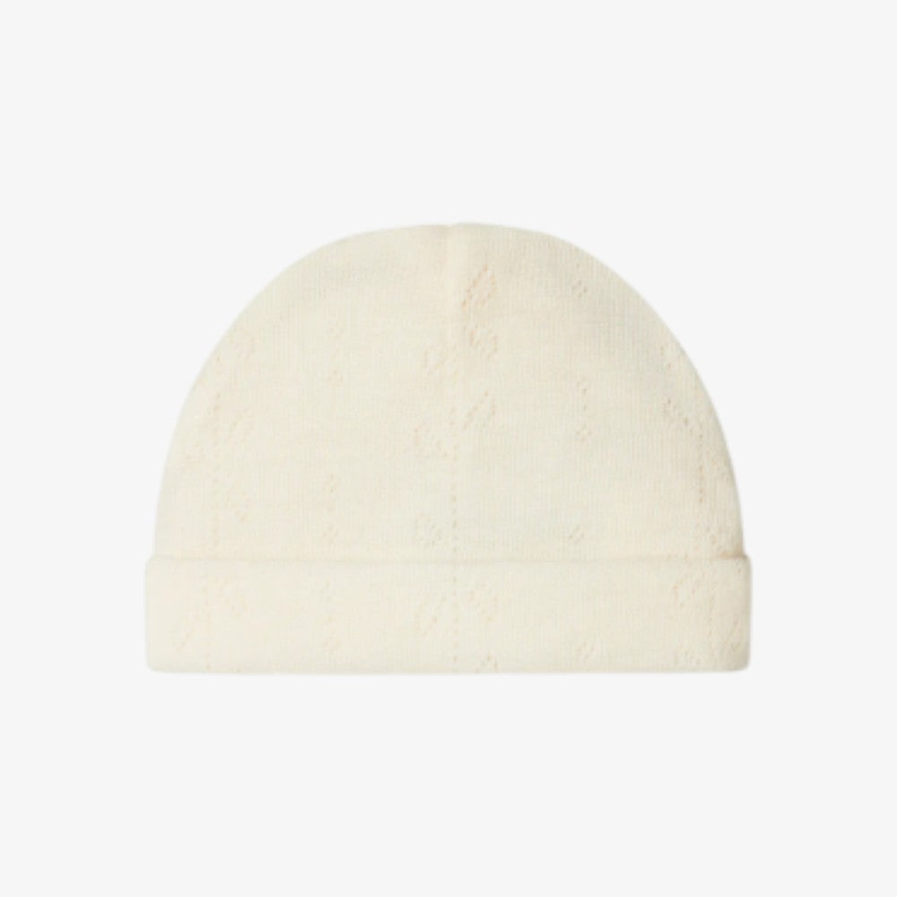 Aiko Pointelle Hat - Natural
