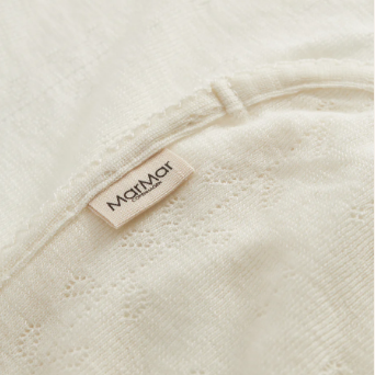 Alida Pointelle Blanket - Natural