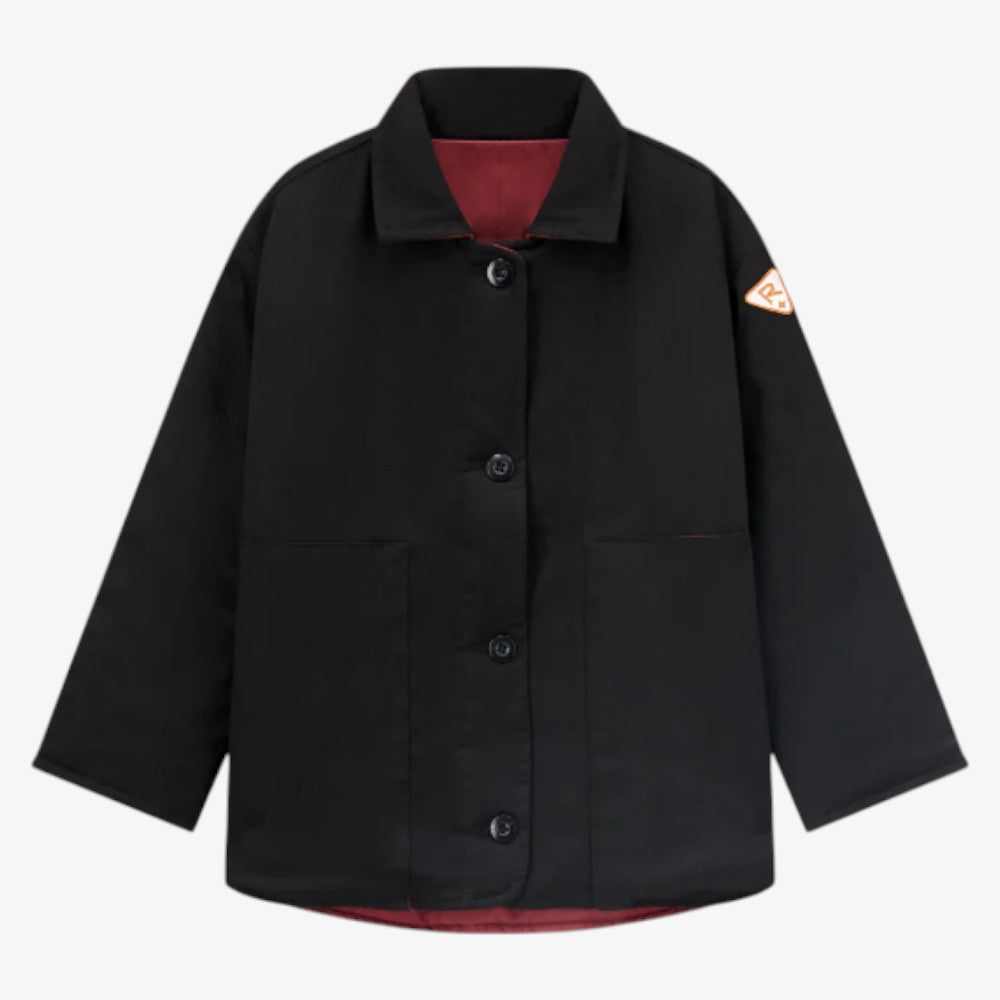 Pocket Jacket - Black/cherry