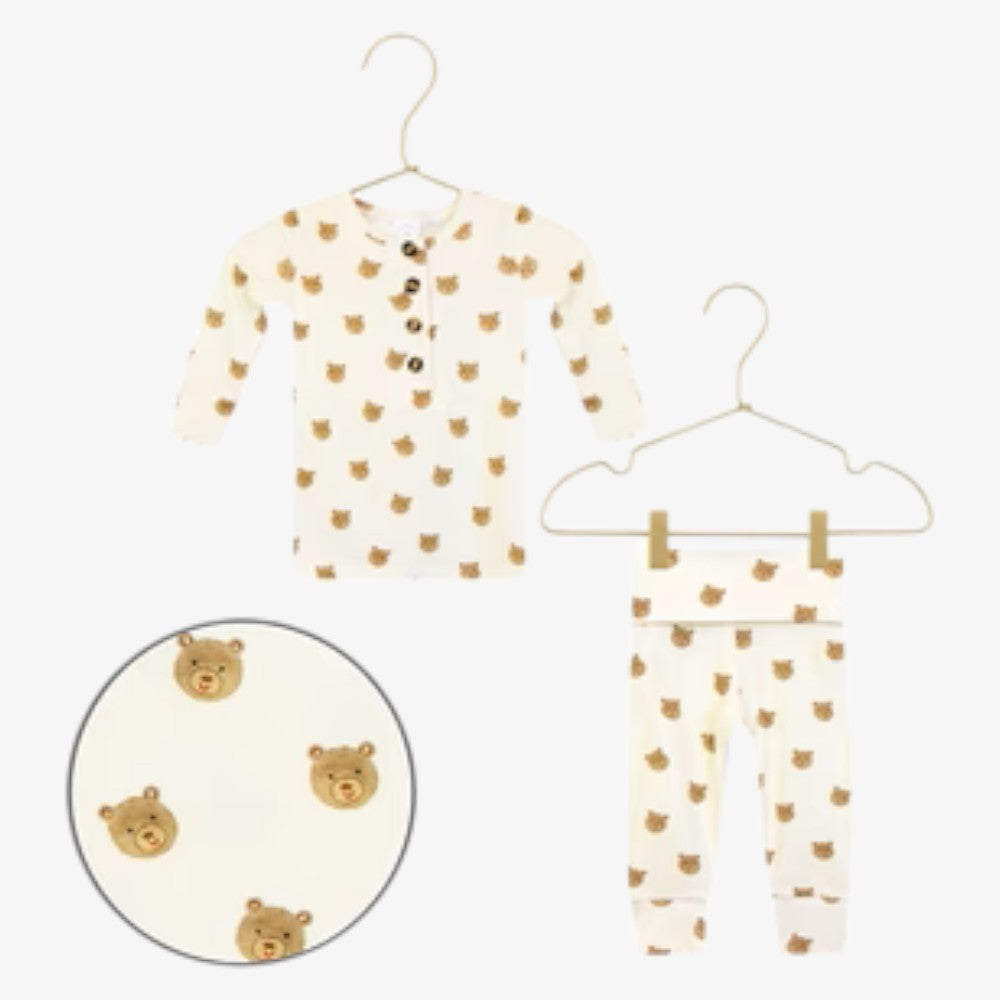 Button 2 Piece - Teddy