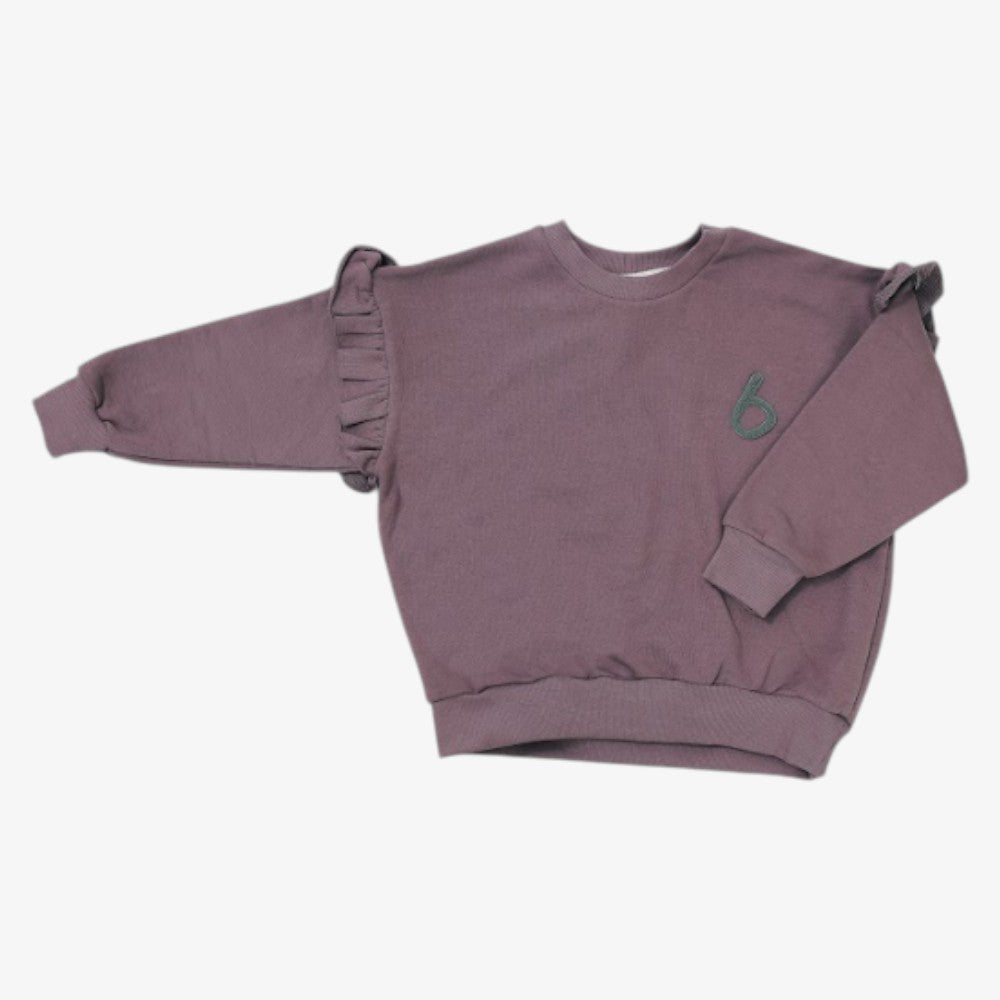 Frill Sweatshirt - Purple