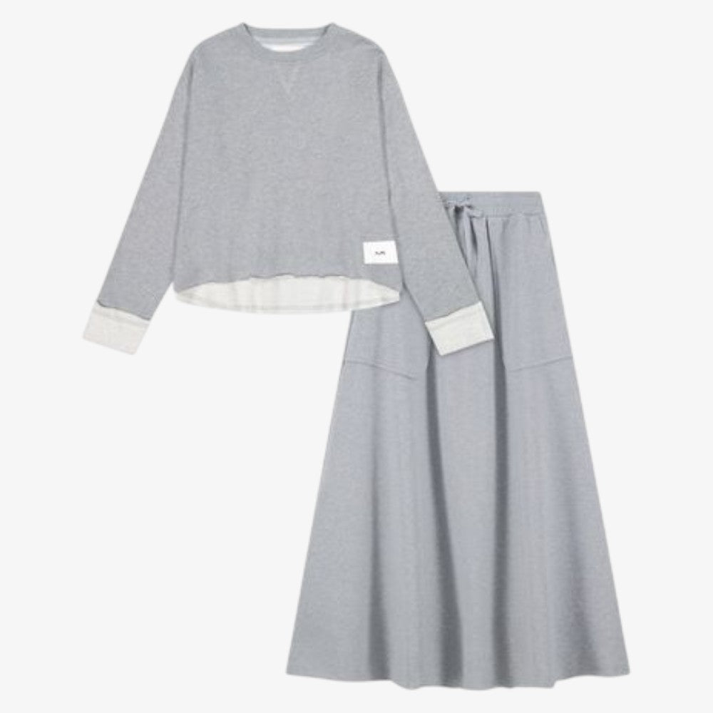 Terry Crop Top - Grey