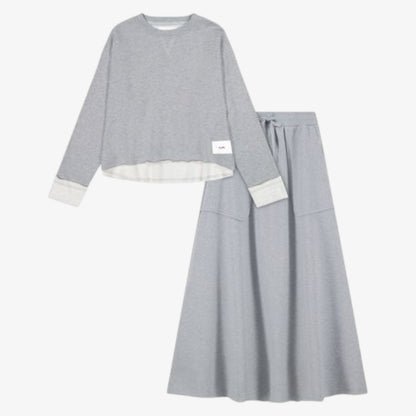 Terry Crop Top - Grey