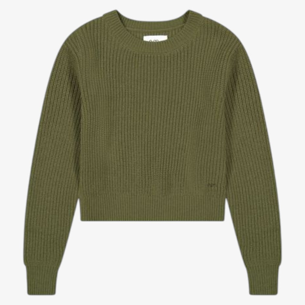 Chunky Crew Sweater - Green