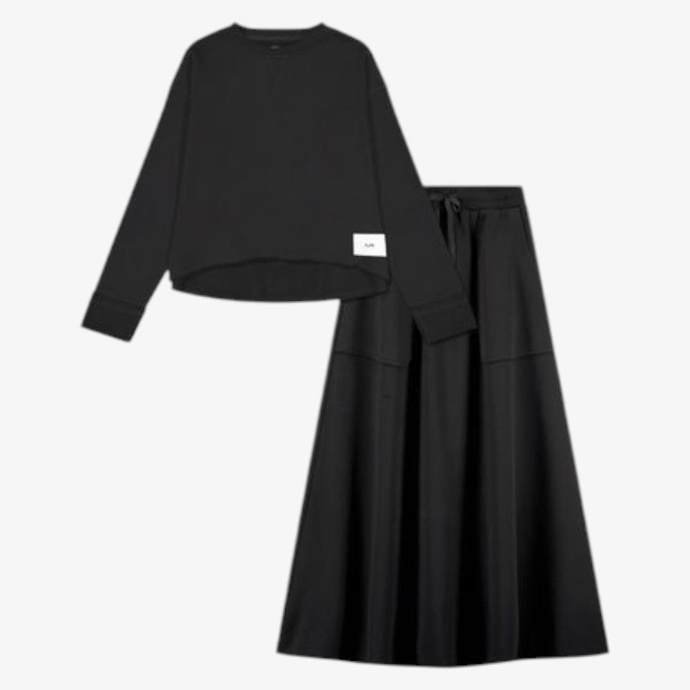 Terry Crop Top - Black