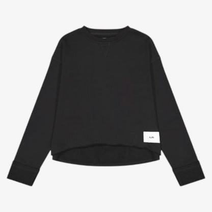 Terry Crop Top - Black