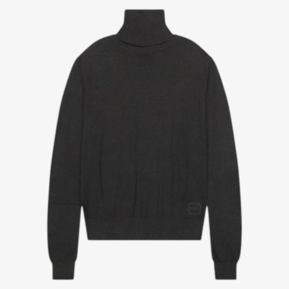 Knit Turtleneck Sweater - Black