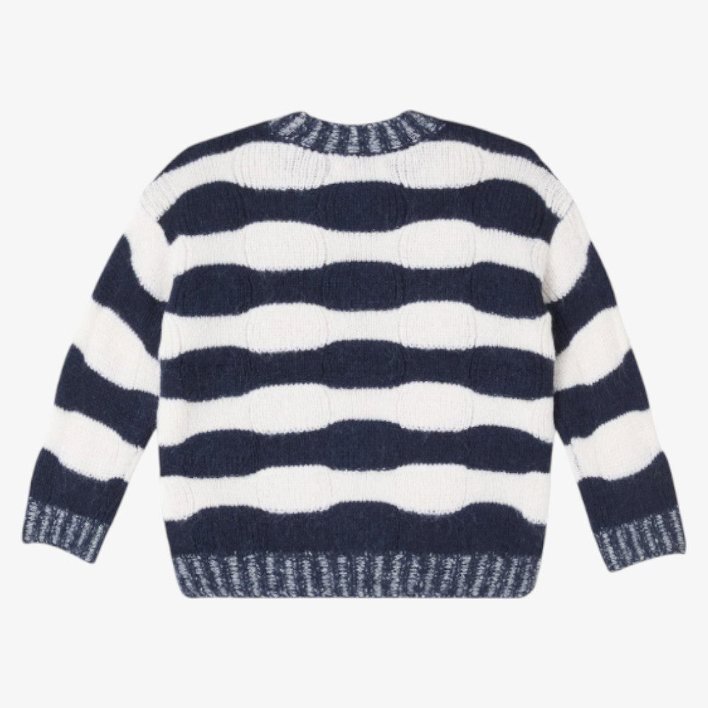 Stripe Sweater - Navy