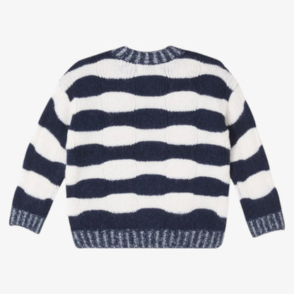 Stripe Sweater - Navy